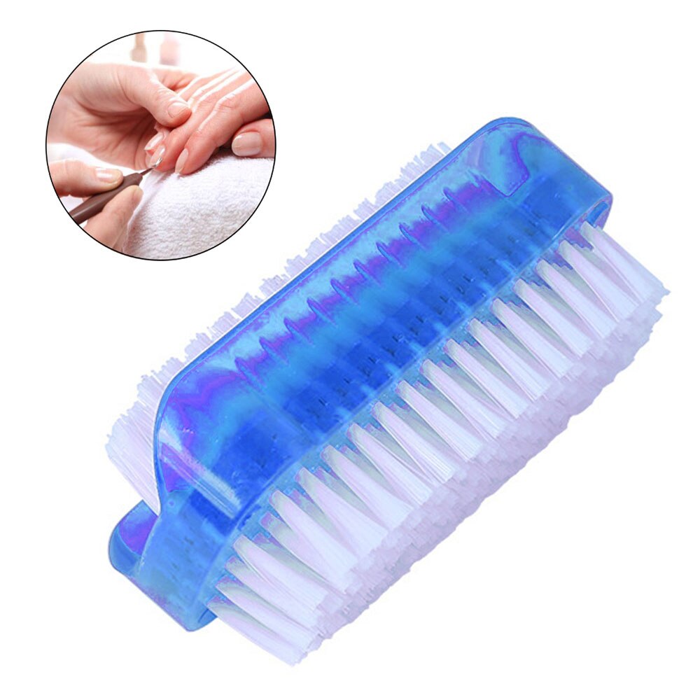 Escova elétrica dupla face para unhas, ferramenta prática para manicure, cuidados com as unhas, pedicure, lavagem das mãos, limpeza de pó