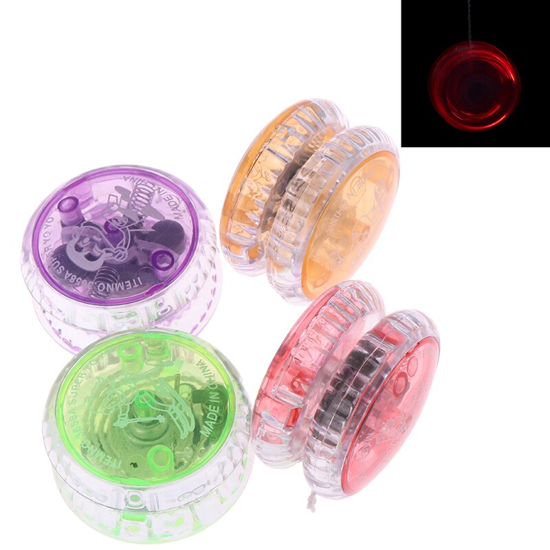 Led Knippert Yoyo Klassieke Kinderen Speelgoed Professionele Magic Yoyo Spin Aluminium Metal Yoyo Lager Met Spinning String