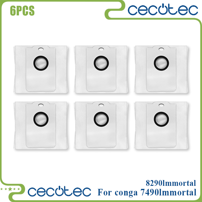 For Cecotec Conga Compatible 7490 Immortal / 8290 Immortal / Kabum Smart 900 Spare Parts Brush Mop Filter Dust Bag Accessories: Lavender