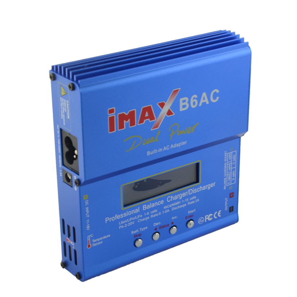 APBLP iMAX B6 AC B6AC 80W 6A Dual RC Balance cargador de batería Lipo lipro NiMH NiCd batería Digital con pantalla LCD