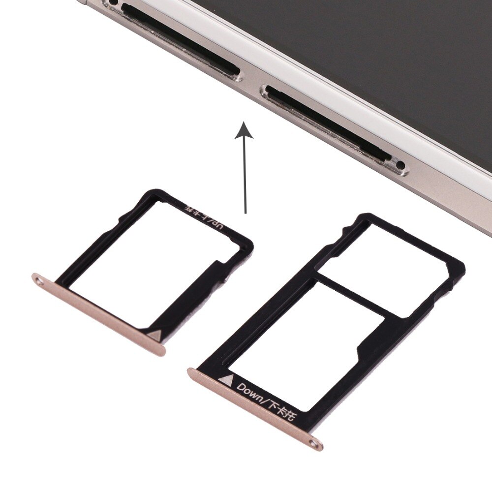 For Huawei Honor 5X / GR5 Micro SIM Card Tray + Micro SD Card Tray