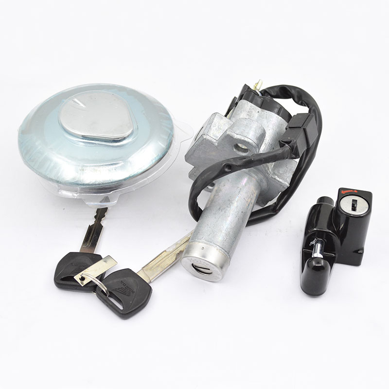 Motorcycle Ignition Fuel Cover Helmet Lock Set for Honda XR 125 L XR125 XR 150 XR150 Genuine Parts