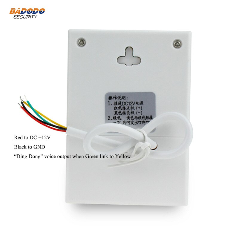 DC12V Plastic Wired Doorbell for access control office home security
