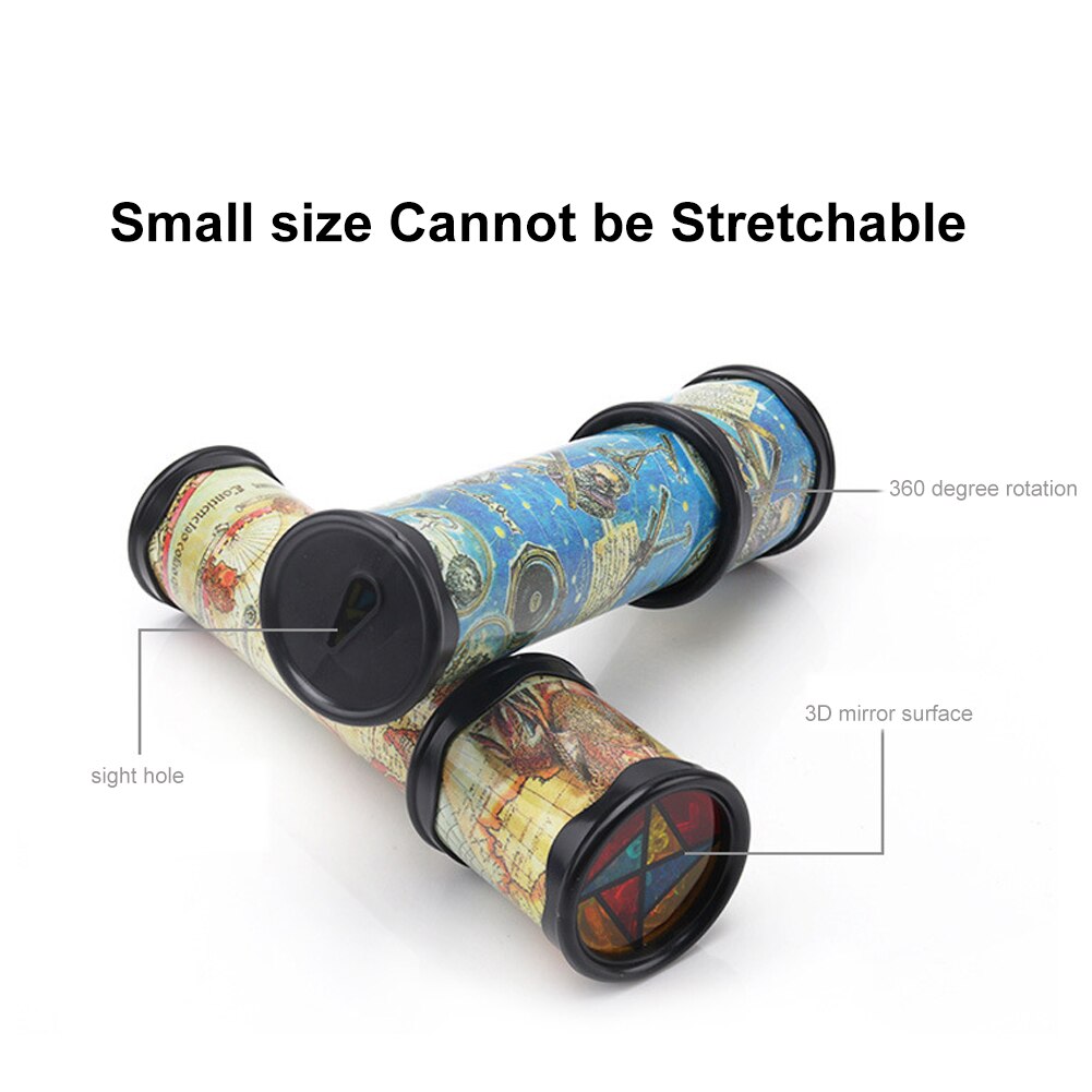 Kaleidoscopes Kids Toys Scalable Extended Rotation Adjustable Kaleidoscope Fancy Color World Educational Toys For Children