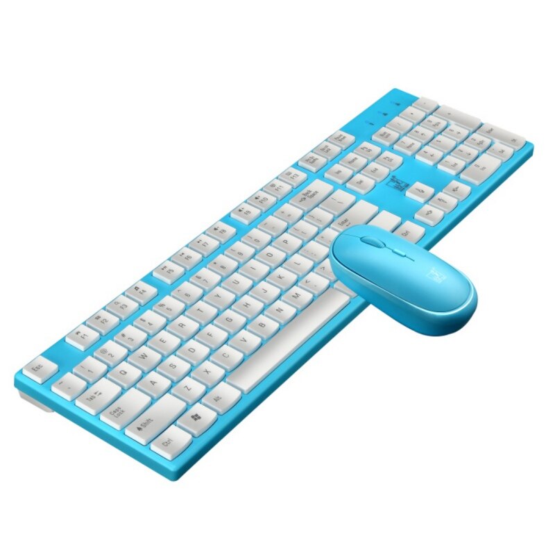 2.4G Wireless Keyboard And Mouse Combination, Waterproof, Compatible With Window XP, Vista, Win7, Win8, Win10.: C