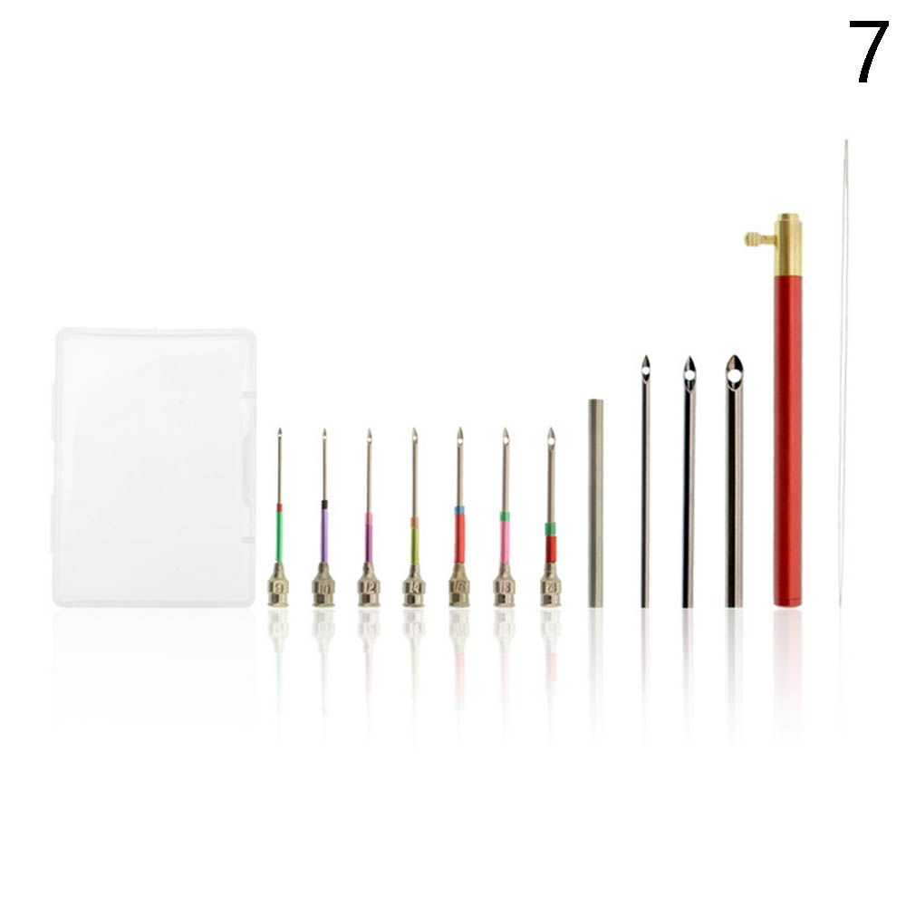 Punch Needle kit per ricamo filato di legno Punch Needle uncinetto per maglieria ricamo penna fai da te cucitura artigianale Applique strumenti per cucire: 7