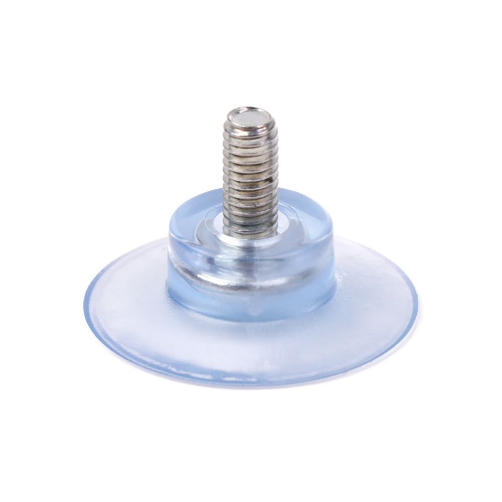 Ventosa de goma de tornillo transparente, tuerca de giro, tapas de mesa de vidrio, ganchos de herramientas de almacenamiento, M6/M8, 10 unidades