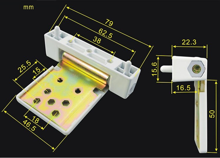 2Pcs/Lot Heavy Flag Type Hinge For UPVC Casement Window Door White Plastic Steel Composite Framed Glass Door: CG-JL005-S