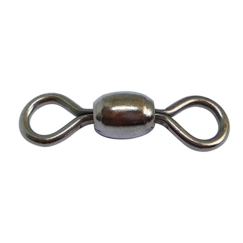 INFOF 100 pièces/lot pêche pivotant grue pivote en acier inoxydable connecteur de pêche en eau salée Terminal