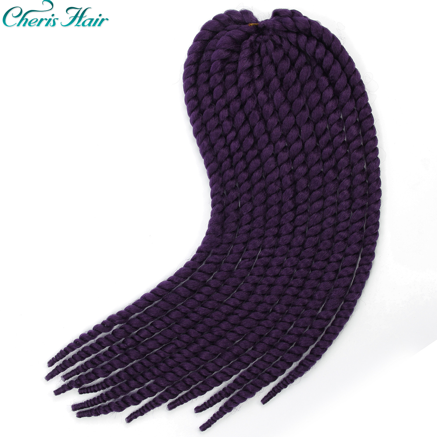 Tresses sénégalaises bouclées bouclées en Fiber synthétique, de grande taille, de couleur ombrée, tresses au Crochet, 22 pouces: T1B / Rouge