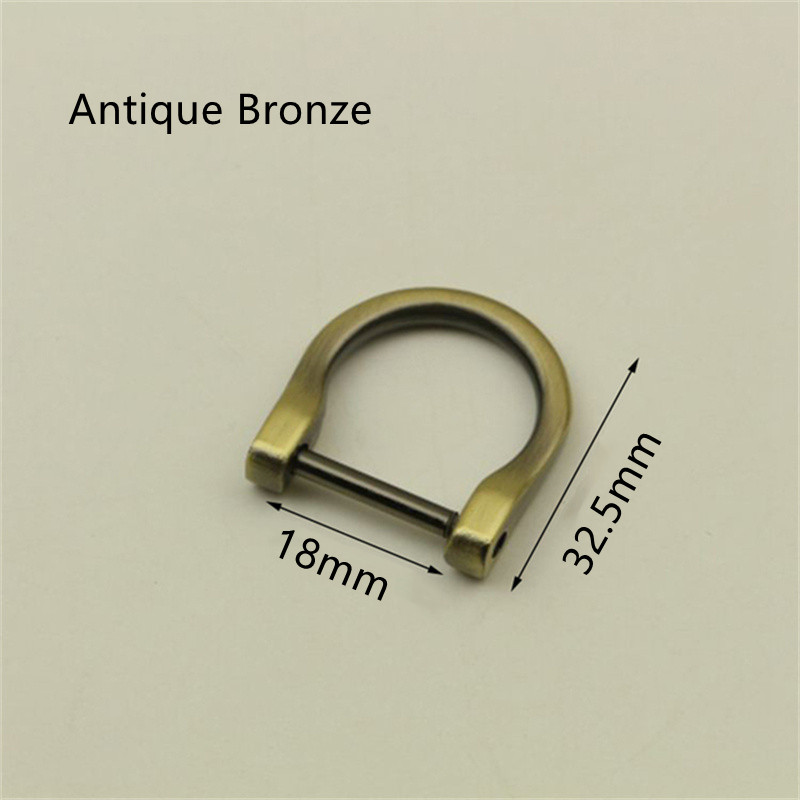 4 Kleuren Metalen Lamp Gesp Zak Accessoires Voor Tassen Voor Gemaakt De Tas Handvatten Afneembare Hardware Accessoires: Bronze