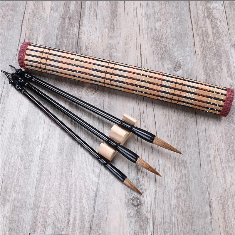 Nuzel Excellent cheveux de loup caligraphie chinoise Kanji japonais Sumi dessin brosse