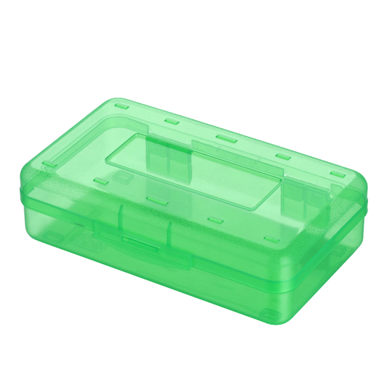 1pcs Transparent Pencil Box Hard Plastic Pencil Case Crayon Pen Box Sketch Pencil Case Stacking Office Supplies Organizer Box