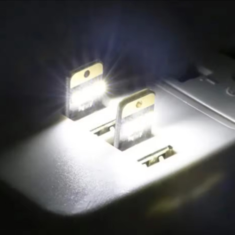 20 stuks ultradunne mini usb led-lampjes, computerlamp, powerbank, draagbare usb-lamp met hoge lichtintensiteit, aanraakschakelaar, nachtlampje