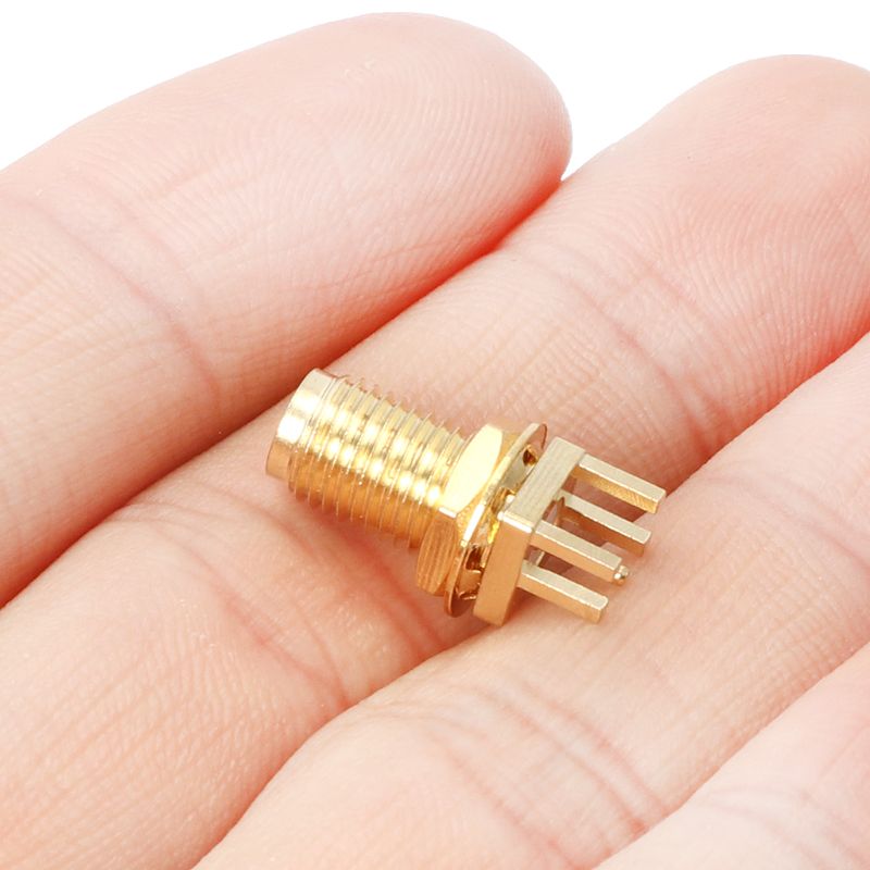 10Pcs End Launch Pcb Mount Mount Sma Vrouwelijke Jack Rechte Rf Connector Adapter