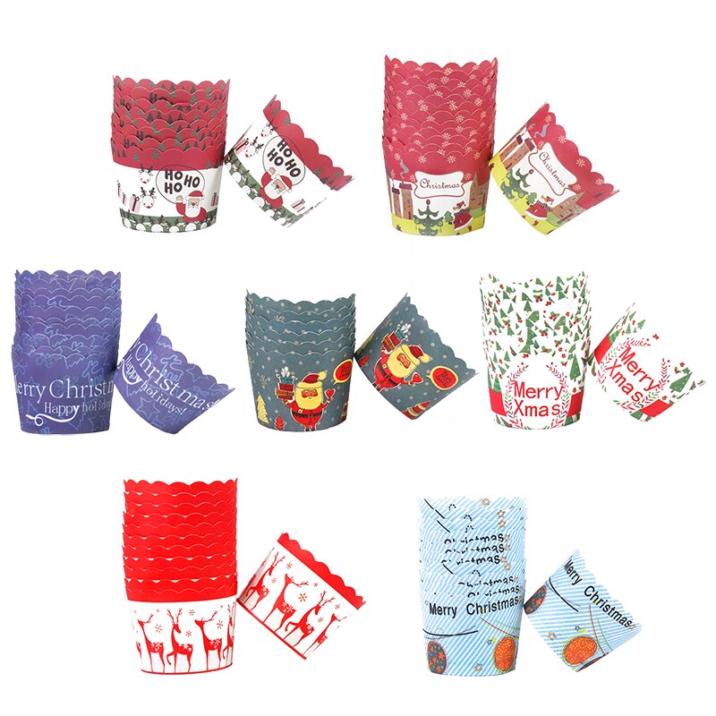 50 st god jul xmas muffins muffins muffin pappersmugg jul hemdekorationer bakkopp muffins omslag dekor år födelse