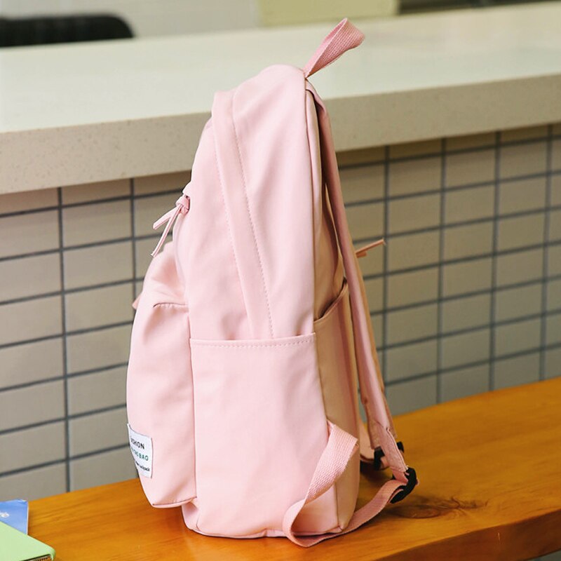 Moda luz náilon mulheres mochila de viagem alta qualidade à prova dwaterproof água tecido mochila escolar estilo bonito meninas mochila