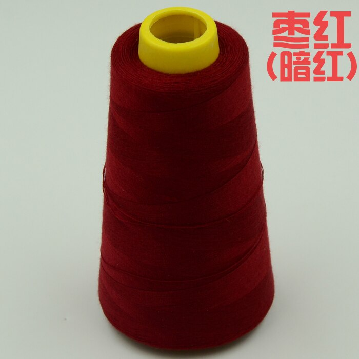 19 different colors handmade thread 2300 yards each as DIY sewing thread kit for hand machine DIY thread: Jujube red