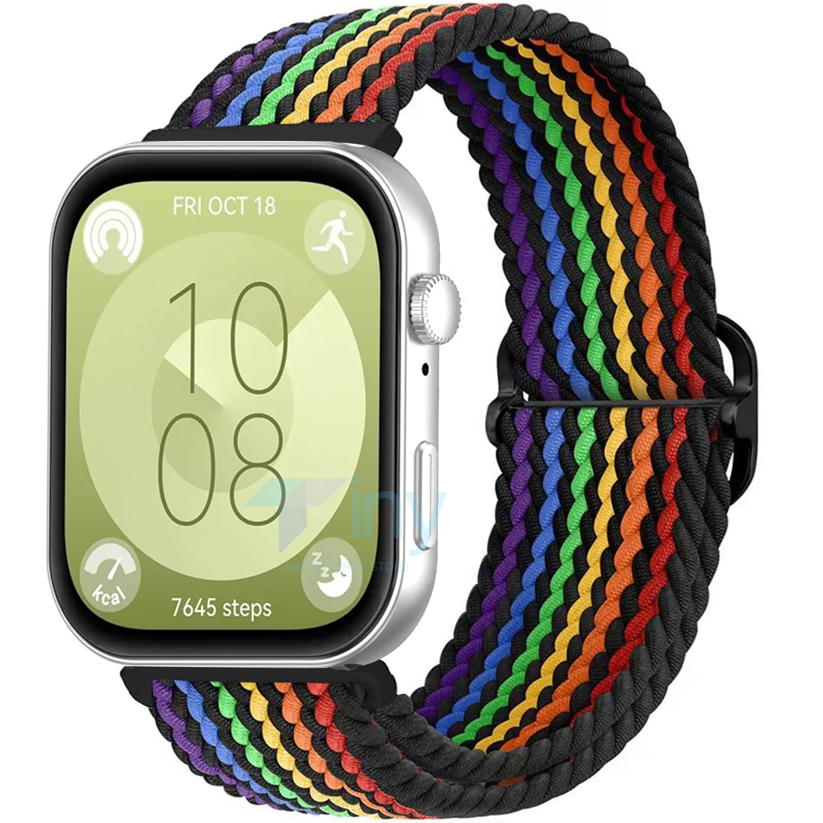 Nylon Braided Strap for Huawei Watch Fit 3 2 Band Adjustable Sport Bracelet for Huawei Watch Fit3 2 Woven Elastic Correas: Smokey Mauve / 22mm