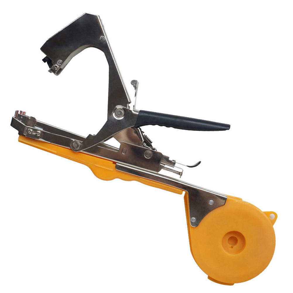 Garten Werkzeuge Strumpfband Pflanzen Pflanze Zweig Hand Binden Bindung Maschine Hackfleisch Gemüse Tapetool Tapener Bänder Heimat Garten: Gelb