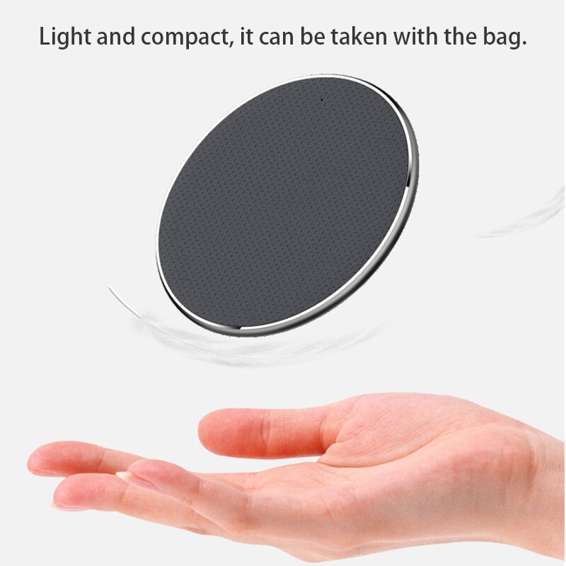 QI Charging Pad Telefoon 10W Snelle Draadloze Oplader Met Led Indicator Voor Samsung Galaxy S9/S9 + Voor IPhone XS Max XR Snel Opladen