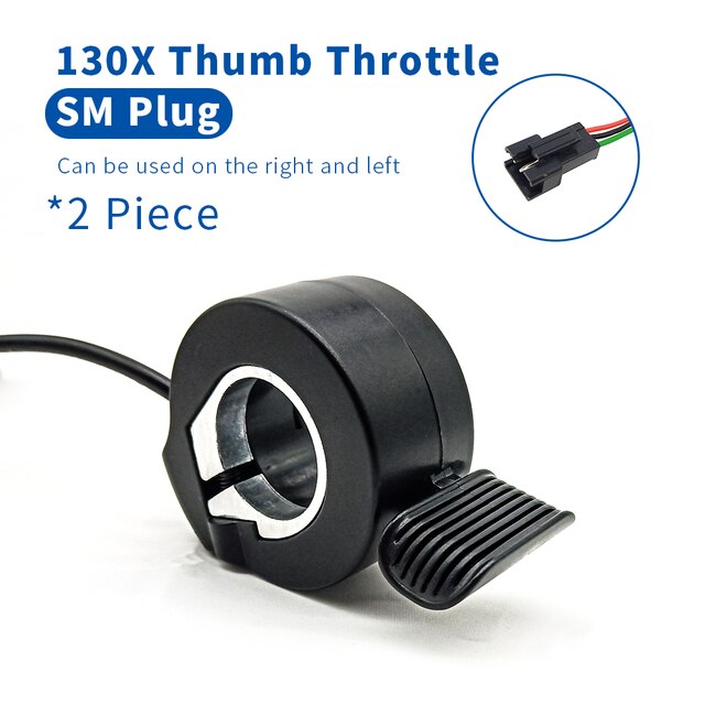 Throttle Electric Scooter Bike 12V-72V Thumb Throttle Accelerator for Ebike Bicycle Conversion Kit: SM-2PCS