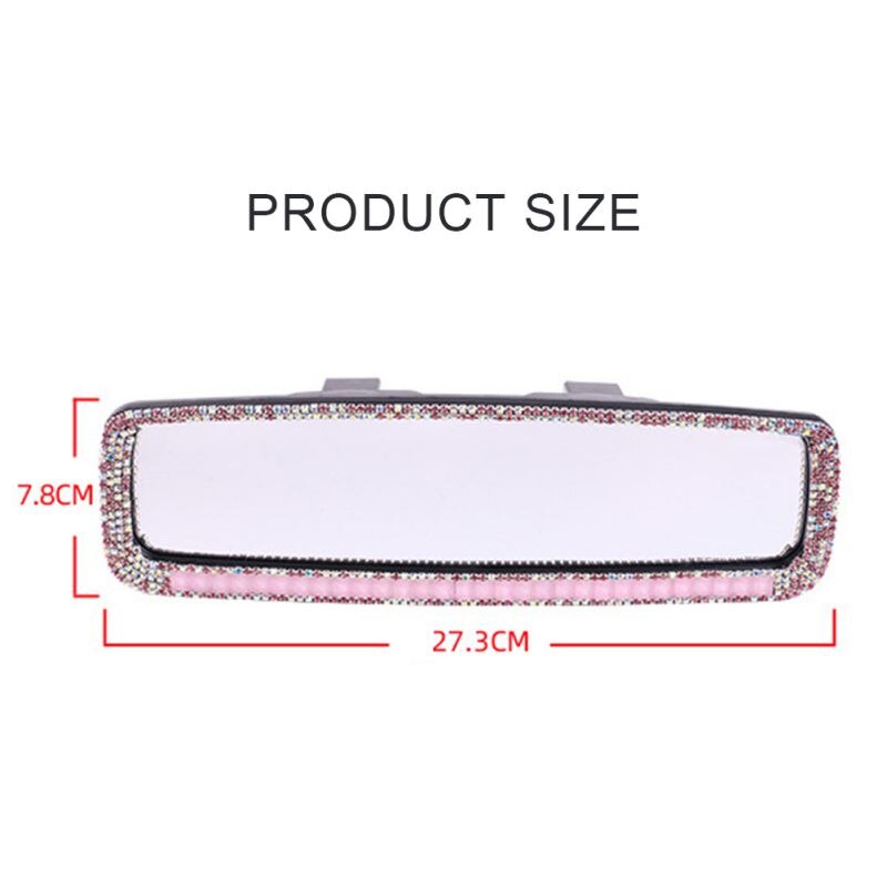 Car Interior Rearview Mirror Decor Charm Crystal B... – Grandado