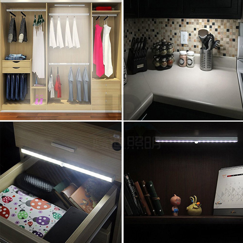 Oplaadbare LED Infrarood PIR Motion Sensor Nachtlampje Draadloze LED Wandlamp Auto On/Off voor Kid Pathway Trap muur Koelkast