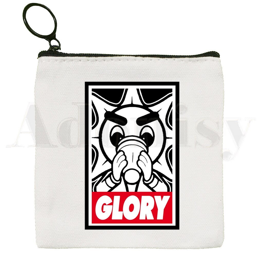 Chief Keef Hip Hop Canvas Bag Pure White Bag, Zipper Bag Coin Bag Coin Bag Clutch Bag: H