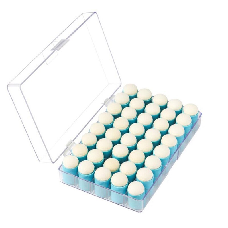 Finger Sponge Daubers,40 Pack Craft Sponge Daubers for Drawing Painting Ink Craft Stamping Card Making: Blue