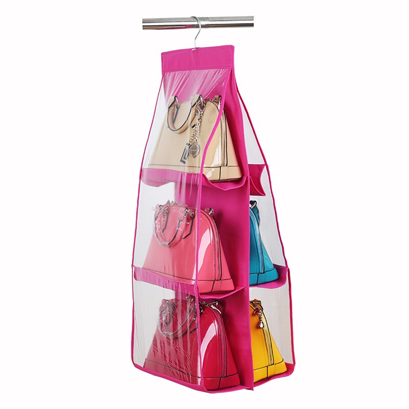 6 Pocket Handtas Opslag Opknoping Zakken Duurzaam Deur Mode Backbag Opbergtas Hoge Home Benodigdheden Kast Rek Hangers