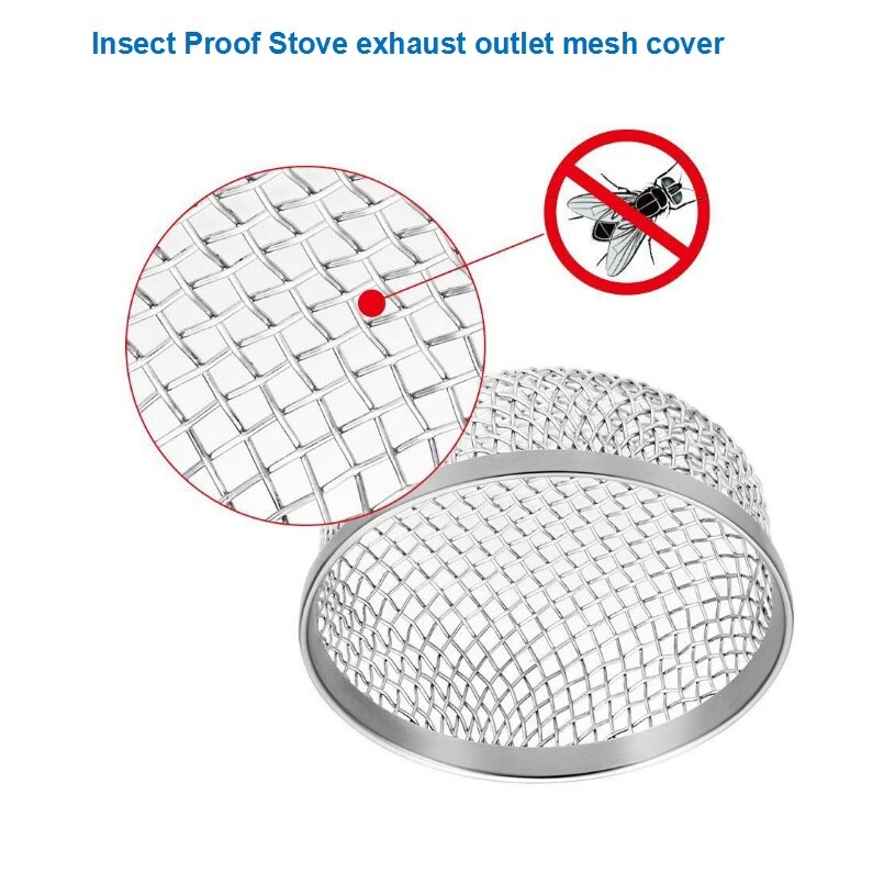 2 Pcs Insect Proof Exhaust Outlet Mesh Cover RV Trailer Camper Motorhome Flying Insect Screen for Furnace/Battery Vent Cover
