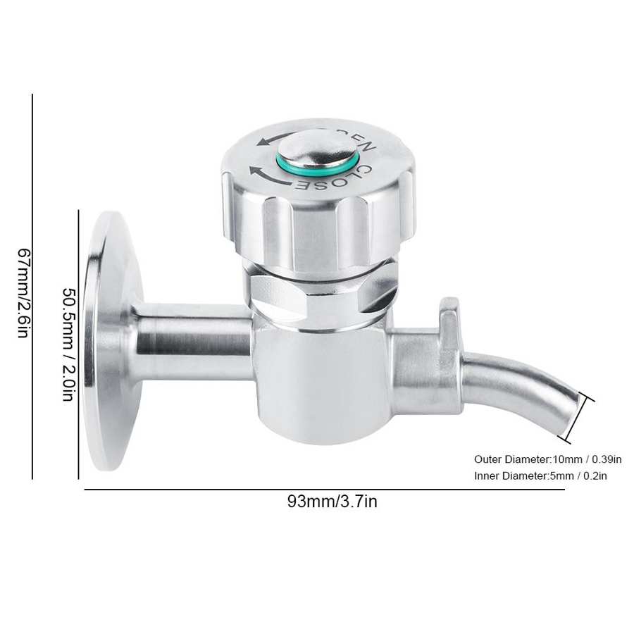 304 Stainless Steel Beer Brewing Sampling Valve Fermentation Cylinder Faucet Accessory Brewing Tools