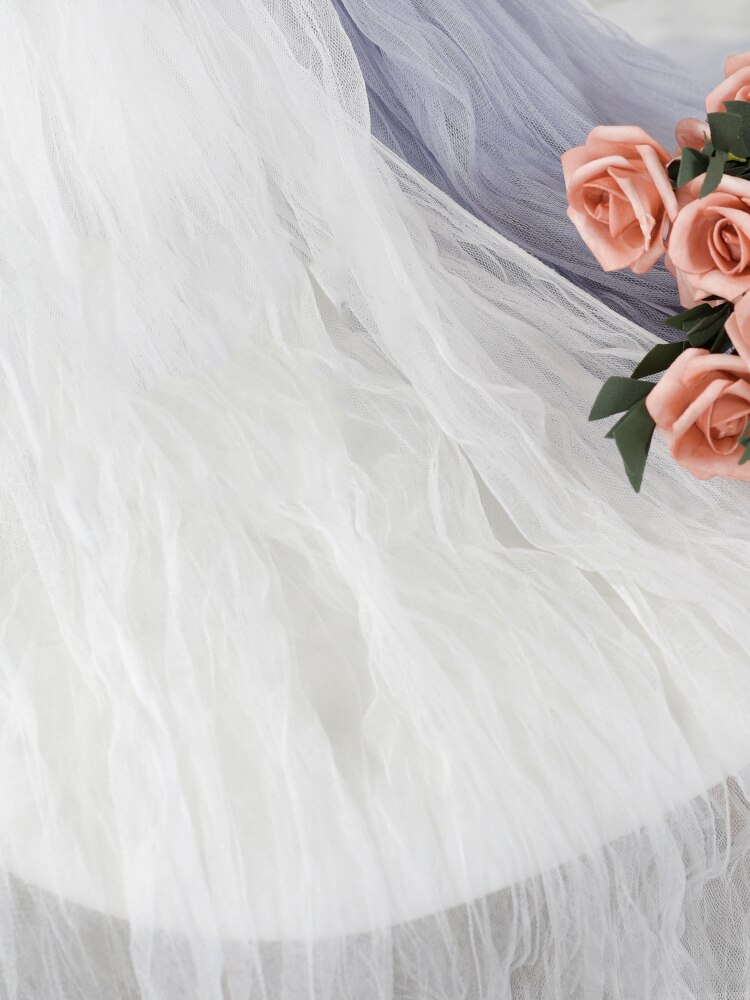 Fondo de tela de tul arrugado para estudio de fotografía, decoración de Fotos en vivo, accesorios de sesión de vídeo, Material de fondo de fotografía