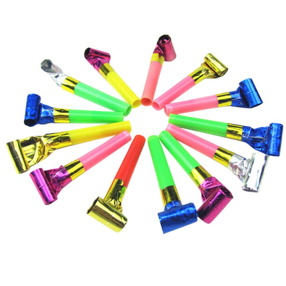 10 Uds baratos divertidos y bonitos sopladores de de cumpleaños Noisemakers colores favoritos de: Default Title
