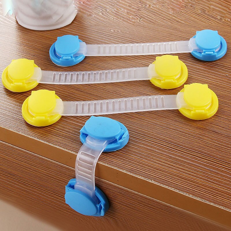 15cm bebé de seguridad Seguridad de tiras y bloqueos de armario Cierre de plástico para niños armario de protección infantil bloqueador bebé cerradura de seguridad para cajón