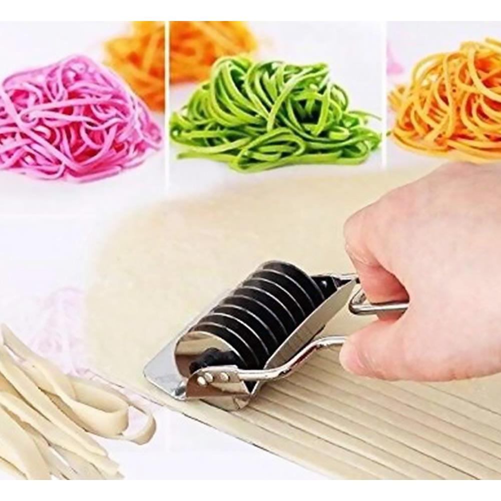 Stainless Steel Noodle Maker Machines Manual Noodle Maker Pasta Spaghetti Roller Dough Cutter Kitchen Cooking Tools Pastry Tool