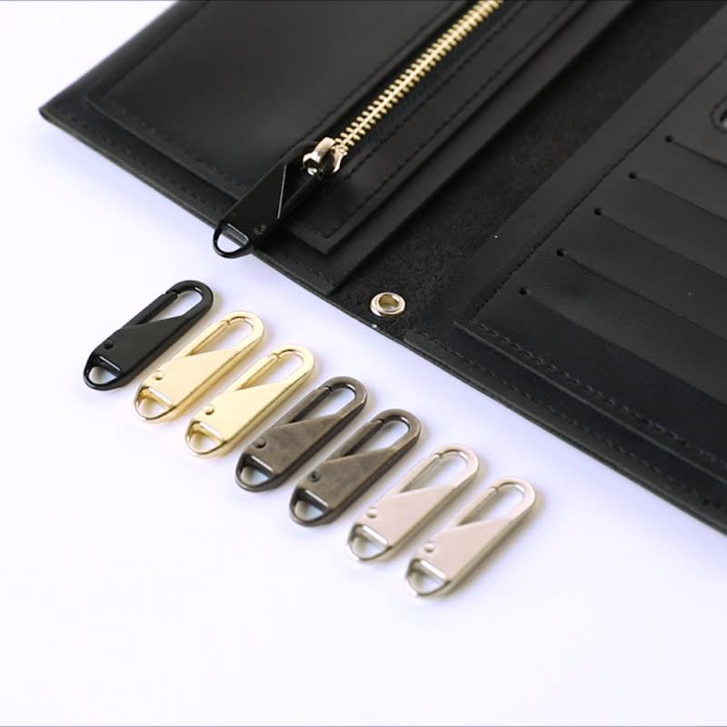 5pcs Metal Zipper Puller Repair Kits Zippers Zippers Pendant Puller Zipper Head For Zipper Slider DIY Sewing Craft Sewing Kits
