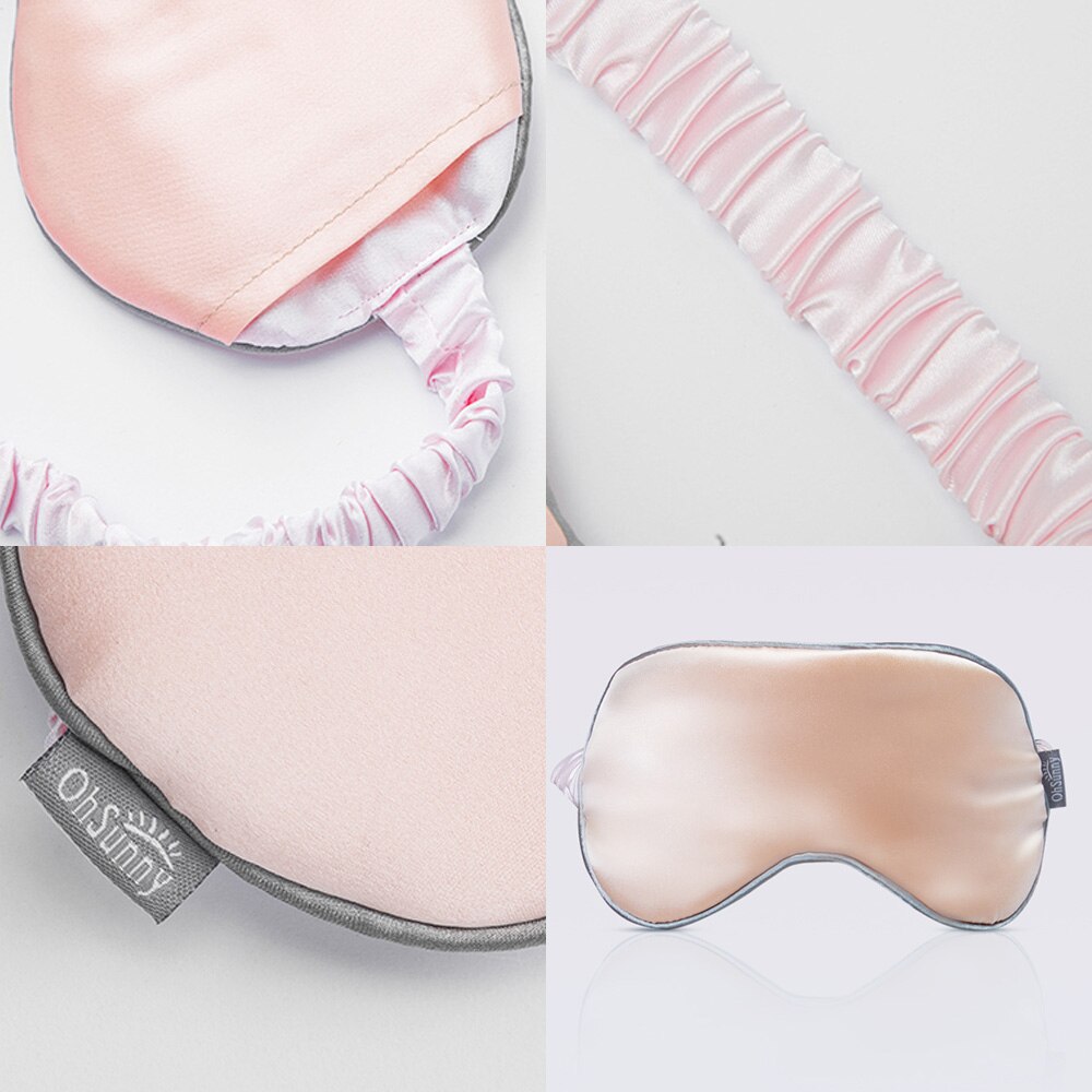 OhSunny Silk Sleep Eye Mask Dream Night Eye Cover Soft Relax Eyes Bandage Sleeping Blindfold Night Heath Relaxed Nap f Women Men