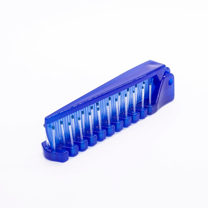 Peines antiestáticos plegables para el cabello, peine de viaje portátil para desenredar el pelo, cepillo para el pelo, cepillos para el pelo, peine de masaje, herramientas de estilismo para el cabello, 1 ud.: Dark Blue