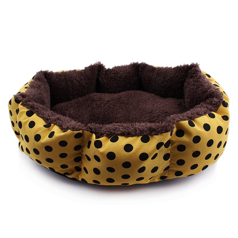 Achthoekige Pet Hond Bed Lange Pluche Opvouwbare Huisdier Bedden Zachte Wasbare Hond En Kat Mat Kennel Winter Warm Huisdier Kussen producten