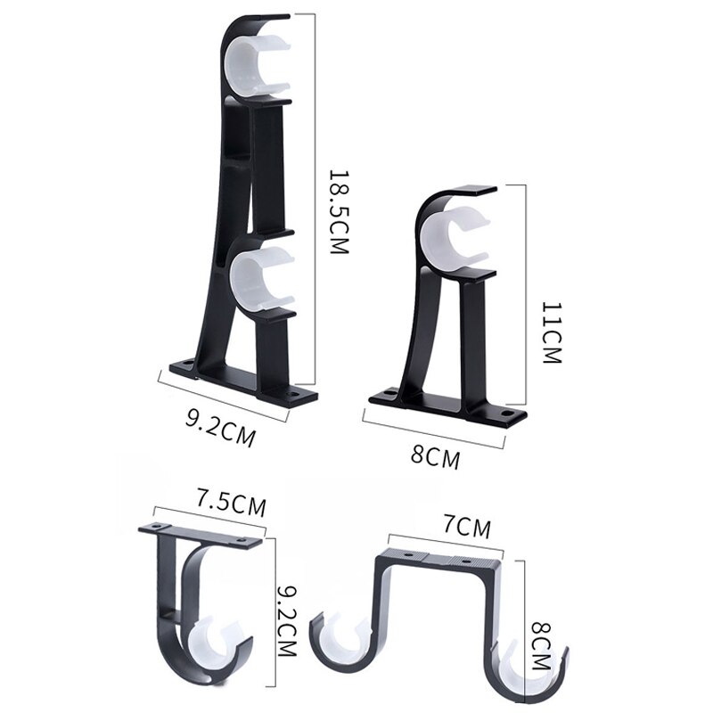 Multi Stil Aluminium Legierung Vorhang Stange Halfter Vorhang Regal Festen Basis Hardware- Für Heimat Vorhang Zubehör Dekoration