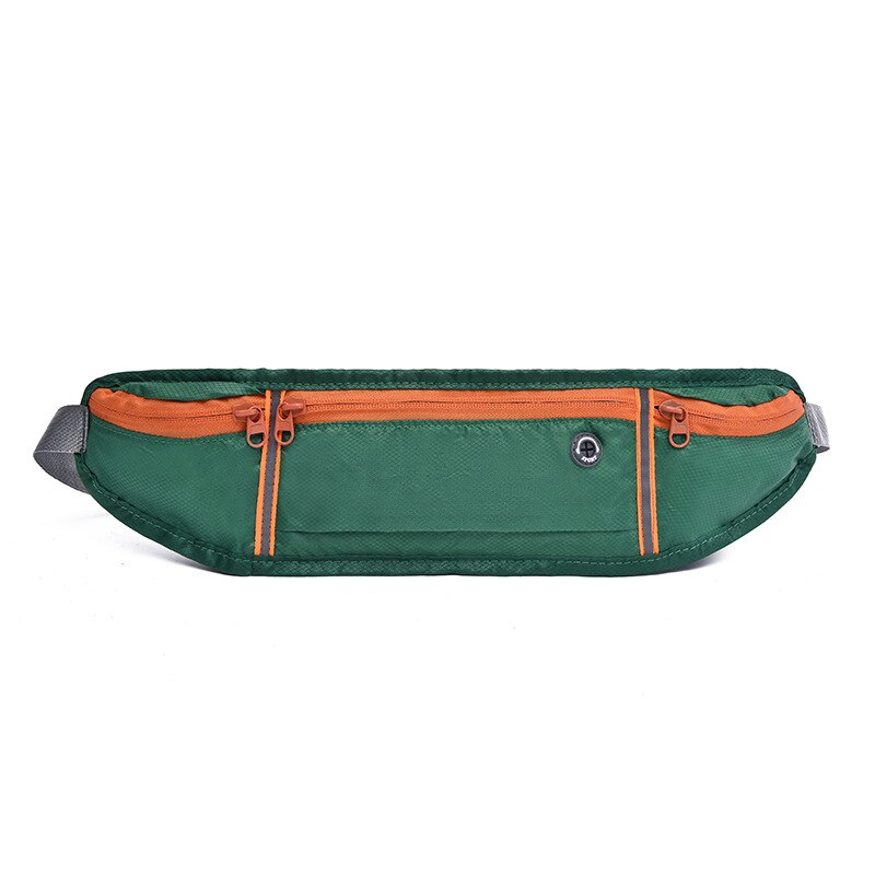 draussen Sport Reflektierende Taille Tasche Wasserdicht Musik Brust Tasche Multi-funktion praktisch Tasche Arbeit Münze Tasche Schlüssel fallen taschen: Grün