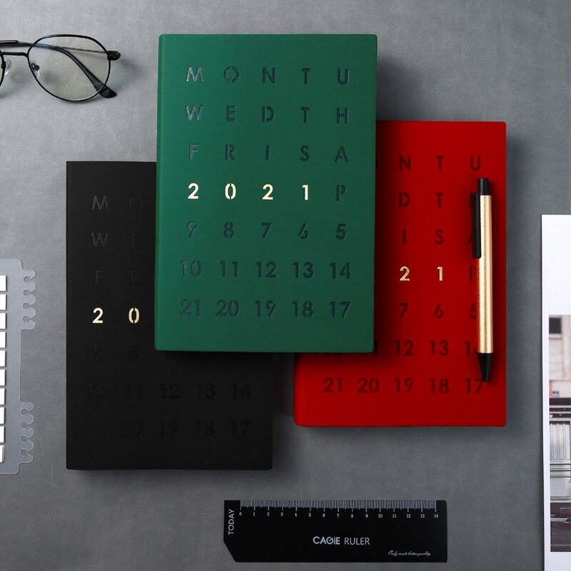 Planner Organizer A5 Agenda Journal Notebook Business Diary Notepad Gel Pen