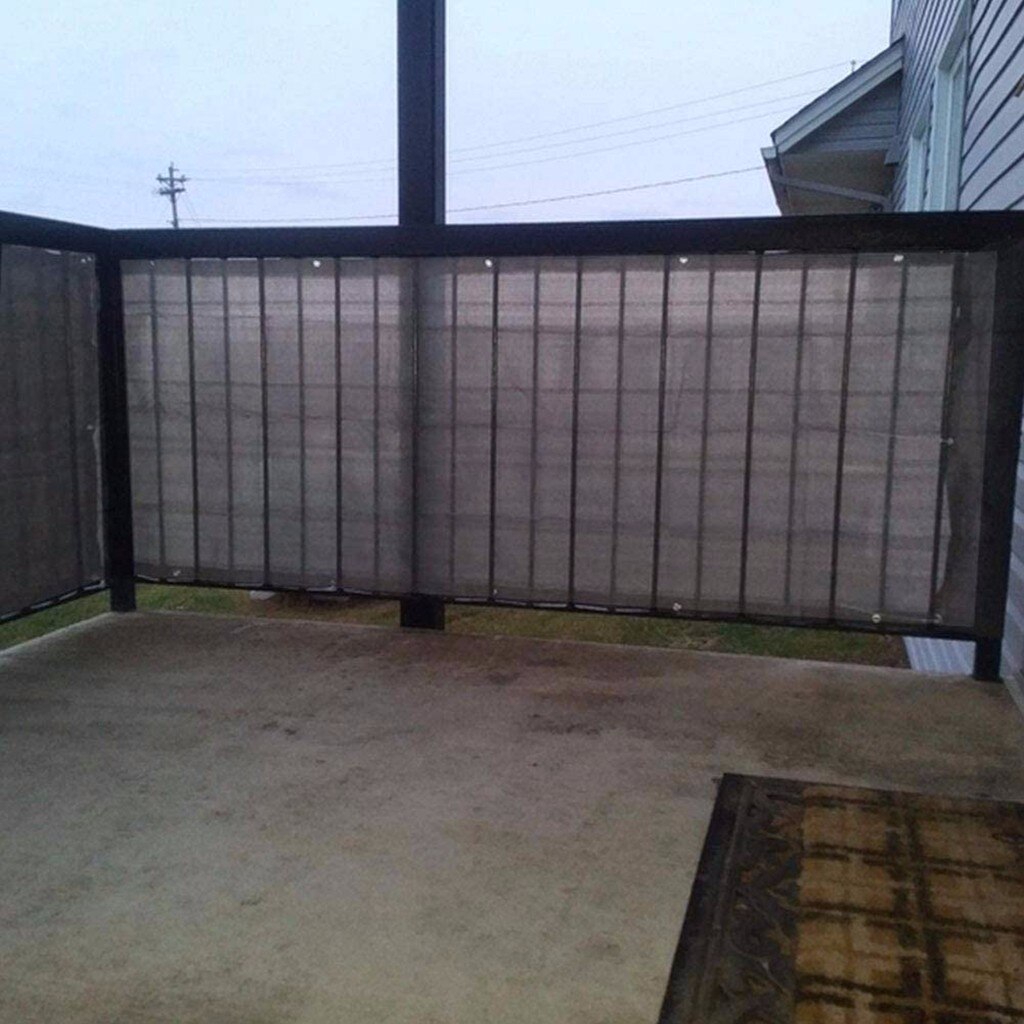Balcony Fence Cover Decoration Swimming Pool Fence Cover Wind With Ties Balcony Garden Sunshade Net Privacy Screen Shelter #LR3