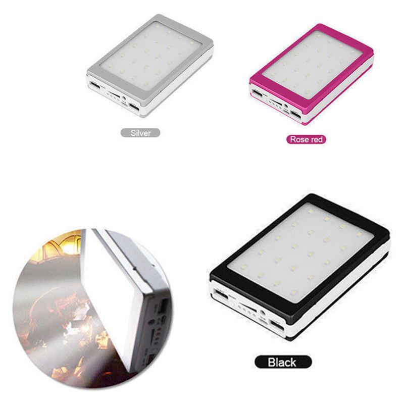 scatola DIY potenza Banca - 10000mAh - Supporto 5x Batterie 18650 - Uscita 5V 1A/2.1A - Caricatore Solare