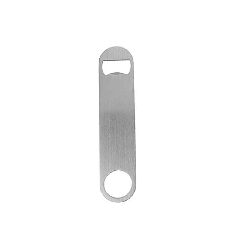 Kitchen Unique Large Flat Speed Bottle Cap Opener Remover Bar Blade Home Hotel Beer Bottle Opener Stainless Steel: A