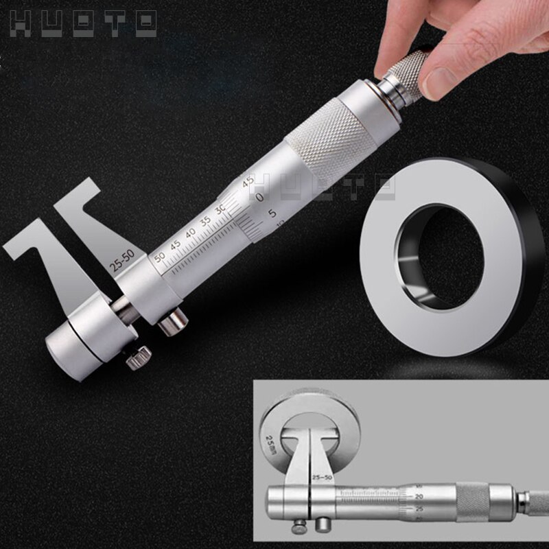 Micrómetro interior 5-30/25-50/50-75/75-100mm/100-125mm/125-150mm/150-175mm, calibrador de tornillo, micrómetros métricos, herramientas de medición de carburo