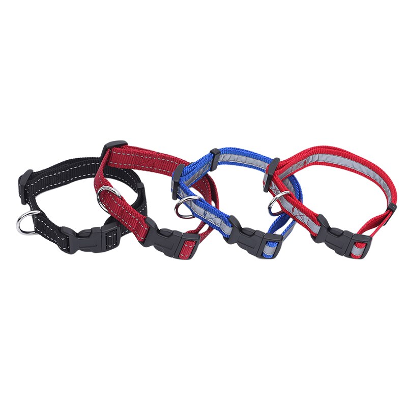 Nylon hondenhalsband voor 's nachts, knipperend, lichtgevende hondenriem voor honden, lichtgevende fluorescerende halsbanden voor huisdieren, huisdierbenodigdheden