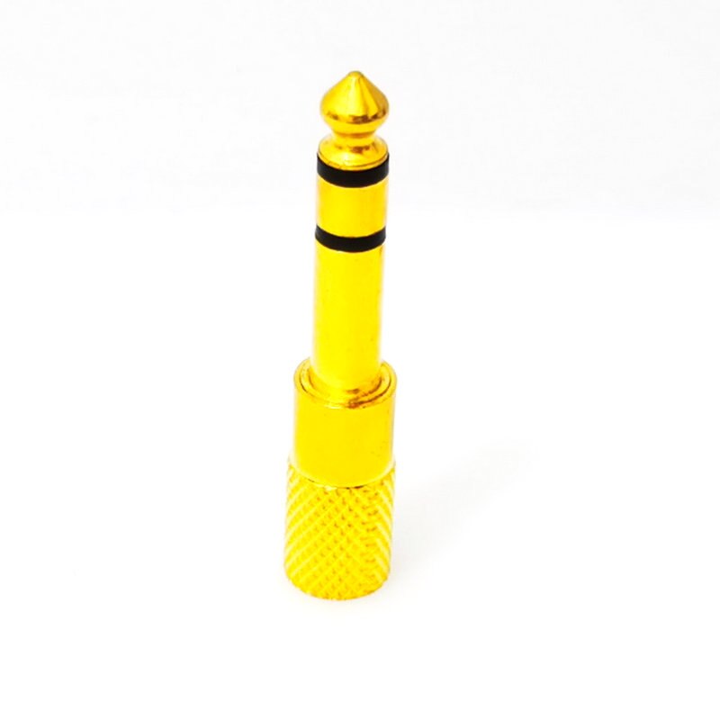 1/4 lydjack 6.35mm 3.5mm kontakter jack for hodetelefon mikrofon splitter omformer 6.3 3.5: 6.35mm to 3.5mm c / 3- polet